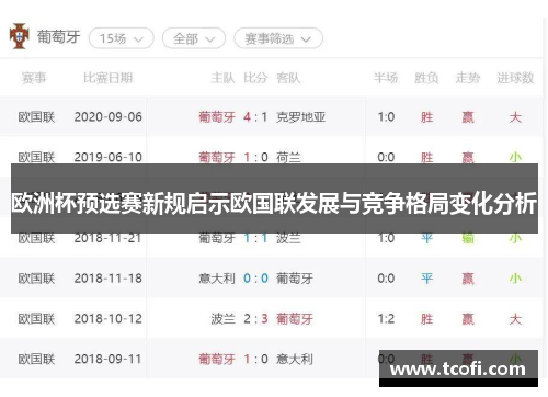 欧洲杯预选赛新规启示欧国联发展与竞争格局变化分析